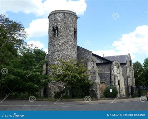 Kyrka Av St Michael Coslany Norwich Norfolk UK Fotografering för