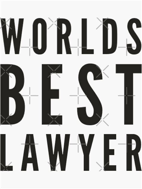 Worlds Best Lawyer Best Court Employee 2nd Best Lawyer Sticker For