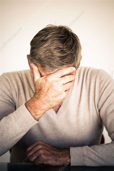 Depressed Man Stock Image C0346945 Science Photo Library