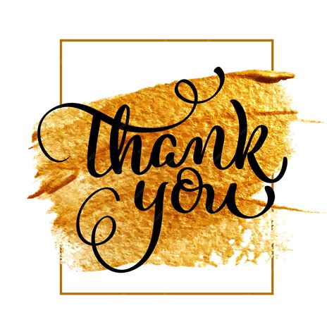 Premium Vector Thank You Day Text On Gold Background Hand Drawn