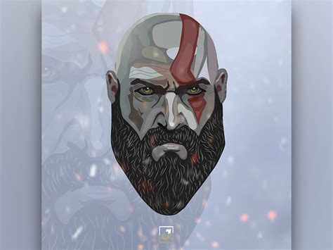 Kratos God Of War Fan Art By Jerry Ubah On Dribbble