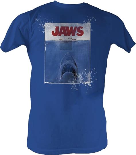 Jaws 1975 Amity Island Navy T Shirt Minaze