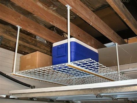 Ceiling Storage Overhead Storage Rack With Powertrak Garage And