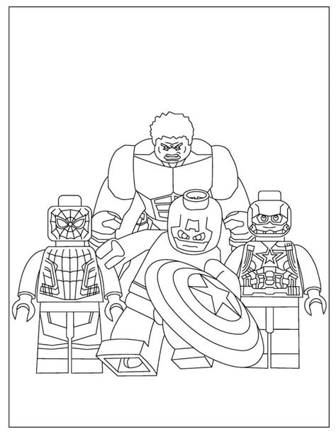 Lego Avengers Coloring Page Download Print Or Color Online For Free