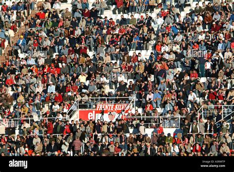 Crowded Stands Of A Football Stadium Stock Photo Alamy