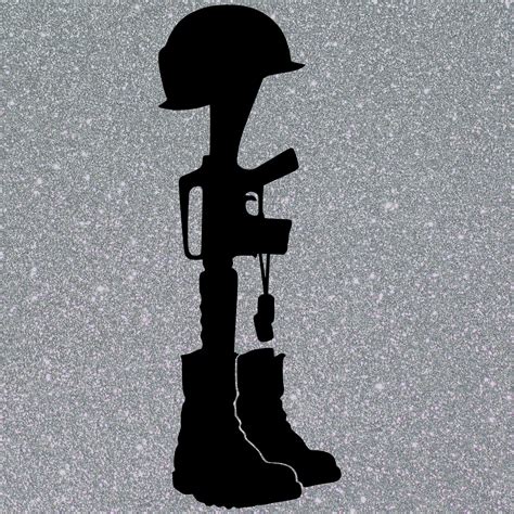 Military Fallen Soldier Svg Eps Png Dxf Soldier Military War Etsy