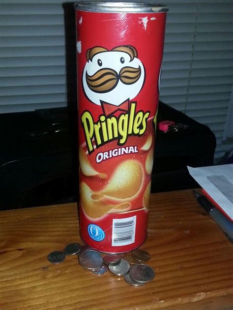 Use Old Pringles Can As A Piggy Bank Keep Change Hidden In Plain Sight