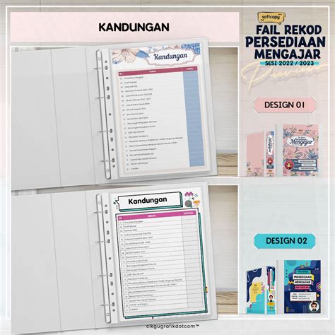 Cover Fail Rph Boleh Edit Cikgugrafik Softcopy Fail Rekod Persediaan Mengajar