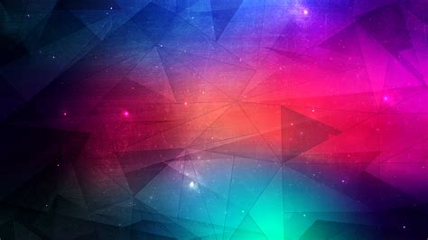 Download 3840x2160 Neon Triangles Joining Light Points Wallpapers