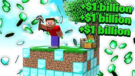 I Made The Richest Skyblock Island Minecraft Youtube