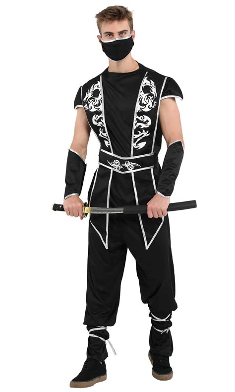 Halloween Cool Man Ninja Costumes Hokkaido Samurai Suit Japanese