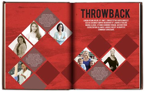 yearbook spread template