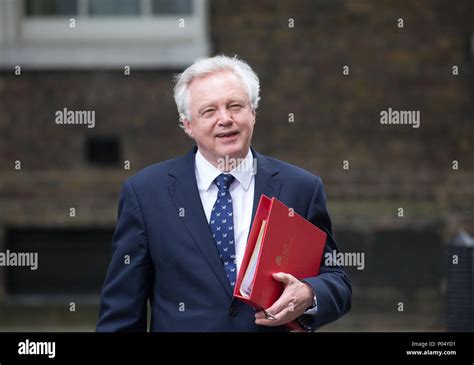 Former Brexit Secretary David Davis At Downing Street For A Cabinet