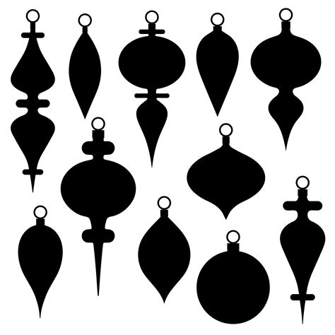 Black And White Christmas Ornament Svg