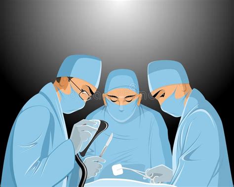 Surgeons In The Operating Room Stock Vector Illustration Of Operating
