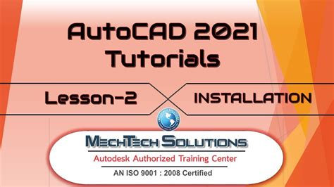Autocad 2021 Tutorials Lesson 2 Installation Youtube