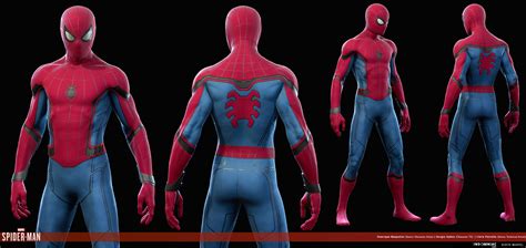Spider Man Ps4 Concept Art Features Spideys Alternate Suits And The