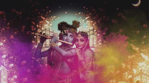 Radiant Love Celebrating The Eternal Bond Of Radha Krishna Holi