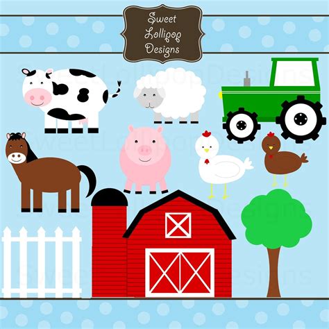 Printable Cut Out Farm Animals Clipart Printable Word Searches