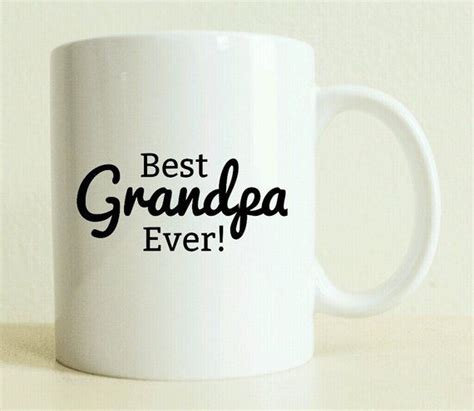 Best Grandpa Ever Mug Coffee Mug T For Him Positive Etsy T