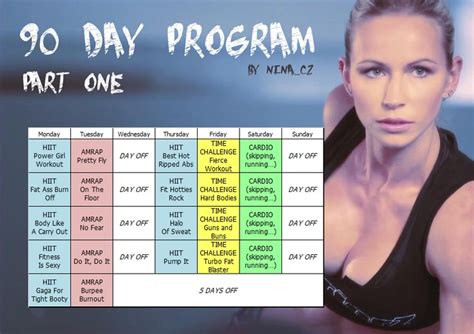 Plan1 90 Days Challenge Old Br Workouts 90 Day Workout Plan 90 Day