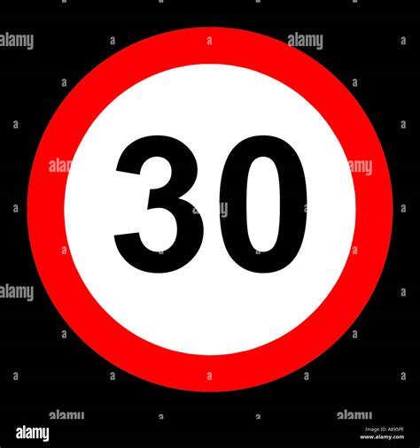 Speed Limit Sign 30 Kph On Hi Res Stock Photography And Images Alamy