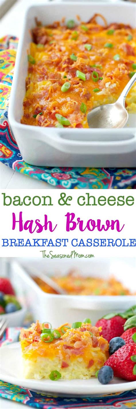 Bacon And Cheese Hash Brown Breakfast Casserole The