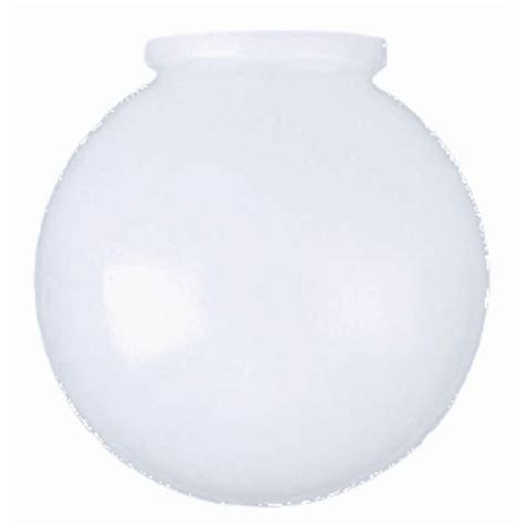8 Inch White Glass Globe 4 Inch Fitter Opening Uk Lighting