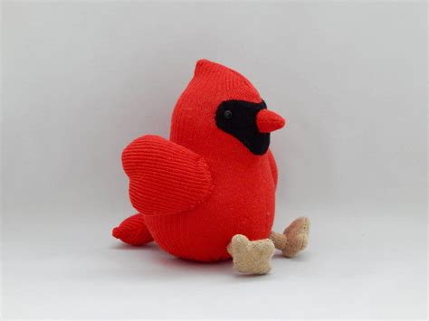 Cardinal Plush Toy Bird Plushie Red Cardinal Bird Stuffed Animal By