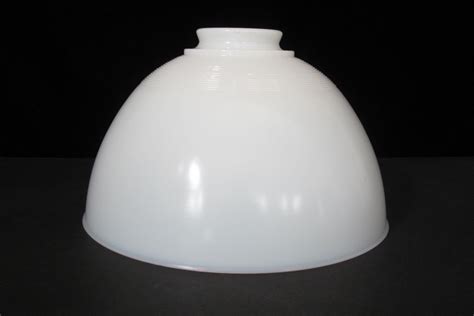 9 25 Opal White Glass Light Shade Dome Shaped Torchiere Vintage