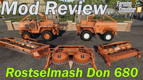 Mod Review Rostselmash Don 680 Forage Harvester Youtube
