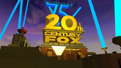 20th Century Fox 2010 Celebrating 75 Years Logo Remake In Prisma3d