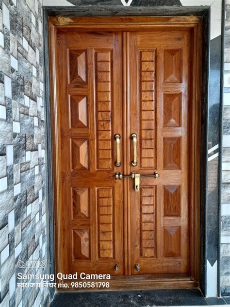 Sagwan Double Main Door Door Design House Front Door Design Main