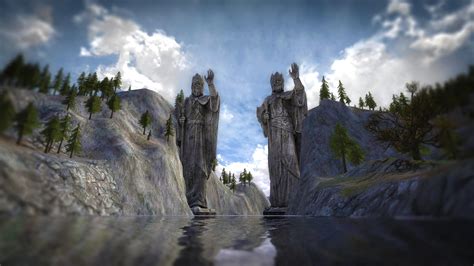 The Argonath Looking Upon The Kings Of Old Rlotro
