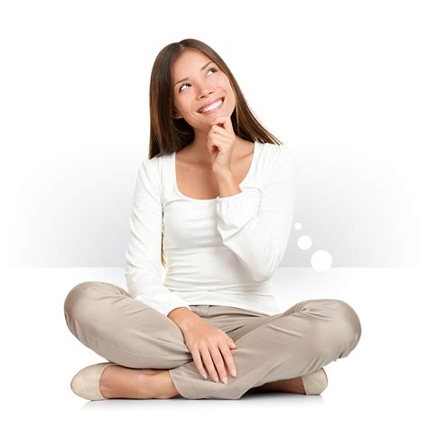 Thinking Woman Background Png Png Mart