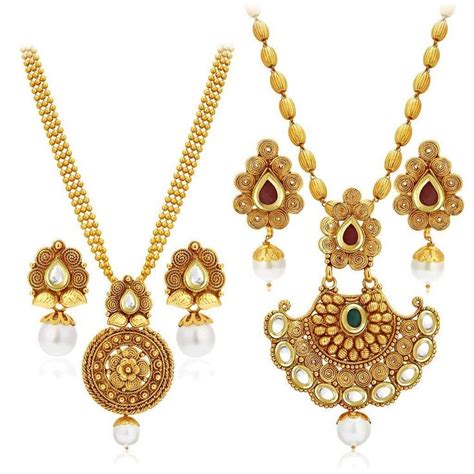 Buy Sukkhi Jewellery Set For Women Golden 388CB1400 Online At Low