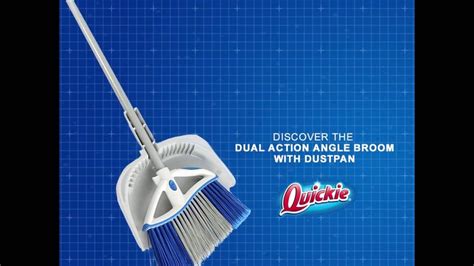 Quickie Dual Action Angle Broom With Dustpan Youtube