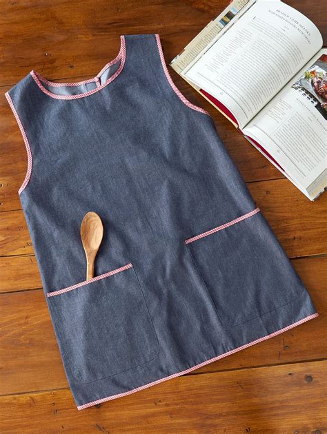 Cobbler Apron With Pockets Chambray Aprons Aprons Patterns Sewing