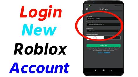How To Log In To Roblox In Mobile Login New Roblox Account Blog