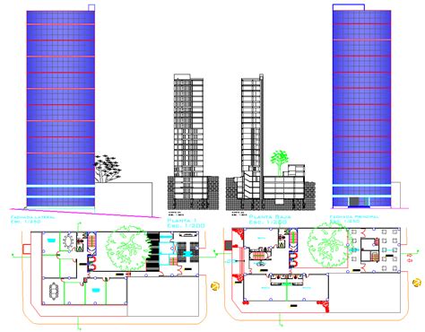 High Rise Building Plan Detail Dwg File Cadbull