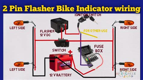 Bike Indicator Wiring Diagram Pin Flasher Bike Indicator Wiring