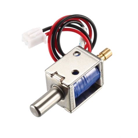 Buy Uxcell DC 12V 0 43A 4mm Mini Electromagnetic Solenoid Lock Push