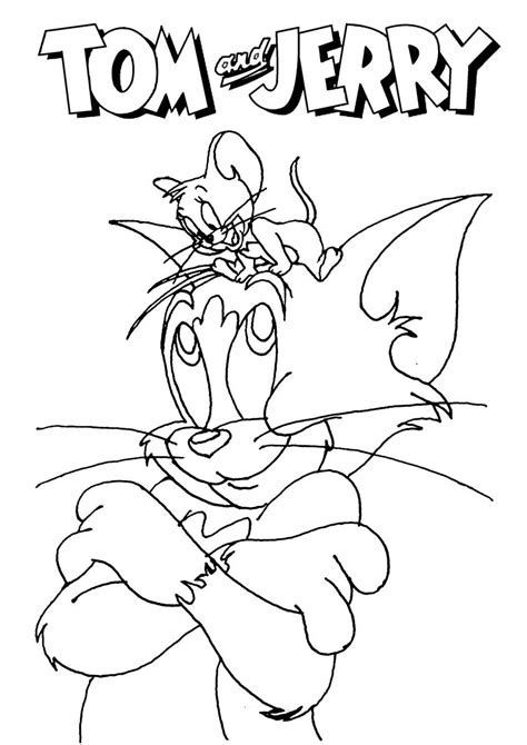 Printable Tom And Jerry Coloring Pages