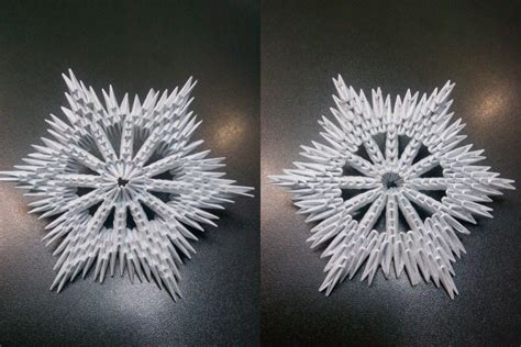 3d Origami Snowflake модульное оригами снежинка Diy Crafts For School