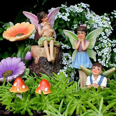 Fairy Figurines And Flower Stump Set Deal4u Offering Amazing Deals