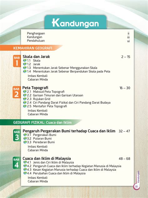 Home buku teks buku teks digital geografi tingkatan 3. Isi Kandungan Buku Teks Geografi Tingkatan 3