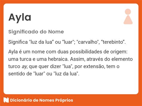 Significado do nome Ayla - Dicionário de Nomes Próprios