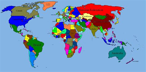 World Political Map Large Size Vanani