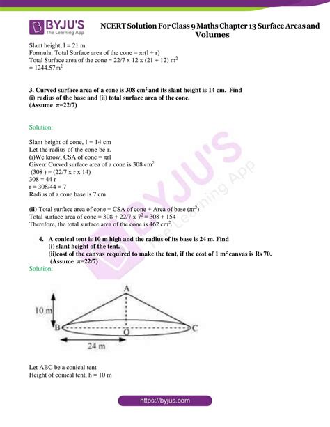 Ncert Solutions For Class 9 Maths Exercise 133 Chapter 13 Surface Area