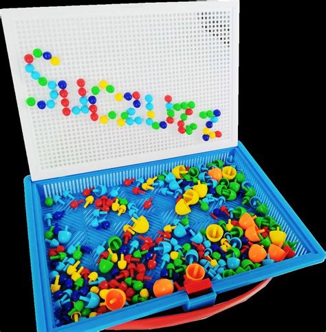 Peg Board With Pegs In A Case Educational Toys Online